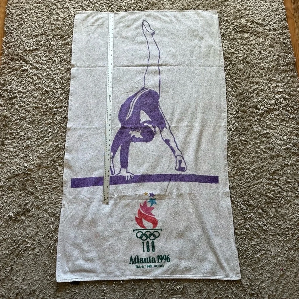 Cannon Olympic Games Collection 52”x30” 1996‎ Atlanta Olympics Gymnastics Towel